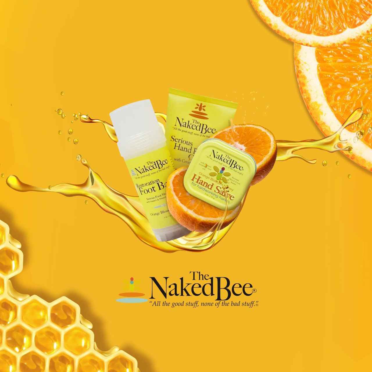 The Naked Bee Morning & Night Lotion Gift Set (8o z) (Orange Popsicle & Lavender Lullaby Lotion)