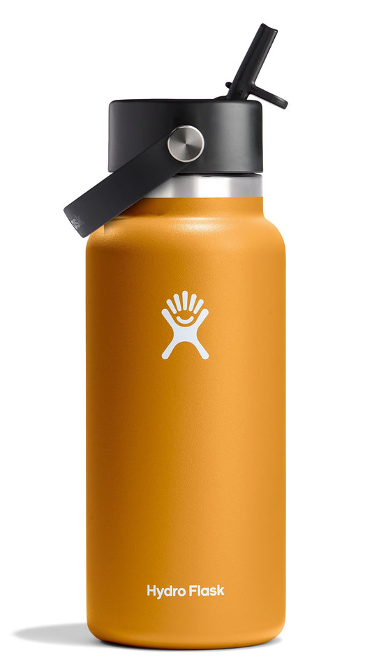 Hydro Flask 32 Oz Wide Mouth Flex Straw Cap Fossil