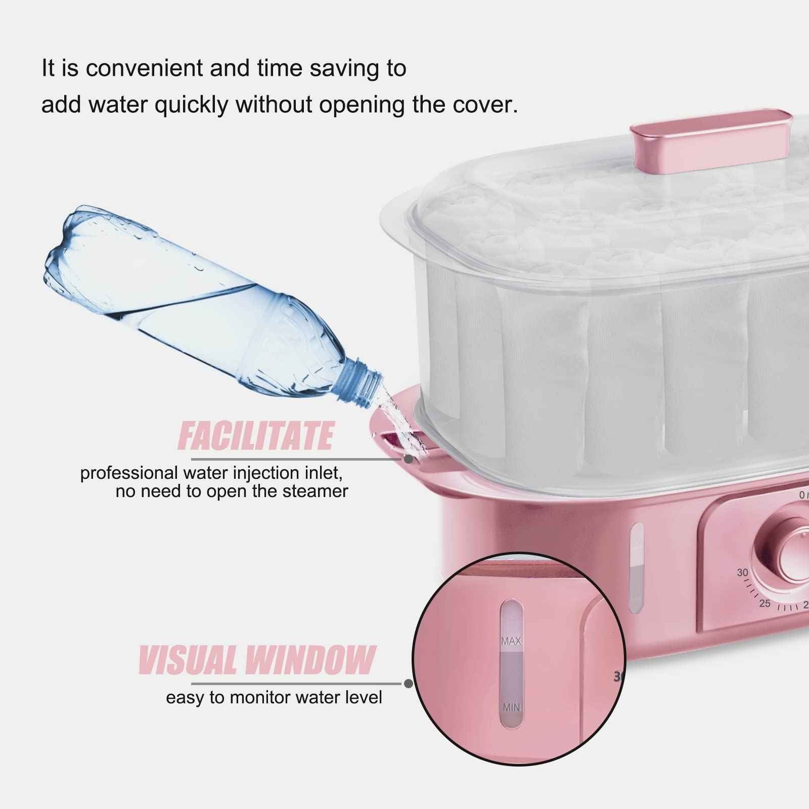 Salon Señor Pink Towel Steamer with Quickly Heating in 5 Mins Auto Off Timer Spa Towel Steamer for Personal Use at Home