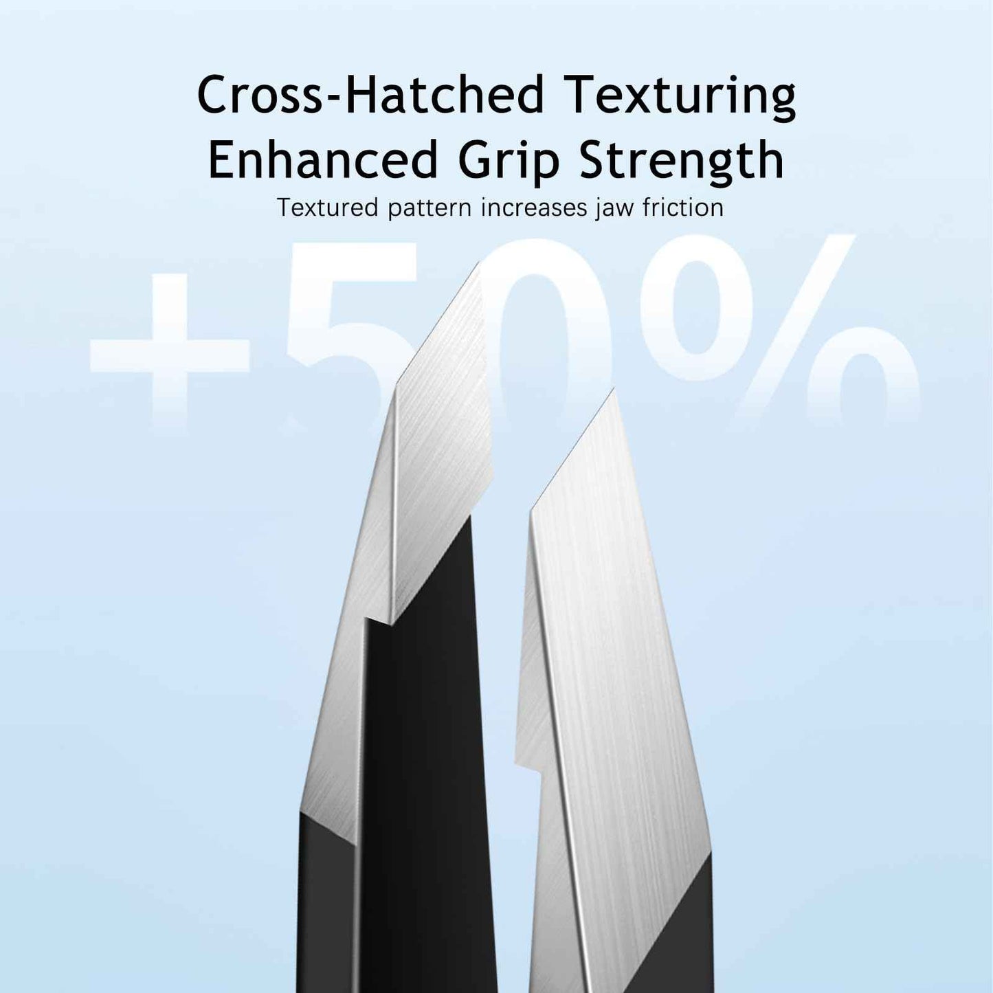 Shiling Professional Eyebrow Tweezers, Black, Stainless Steel, 1mm Ultra-Thin Tip, Anti-Rust Coating, Precision Slanted Design for Facial Hair Removal