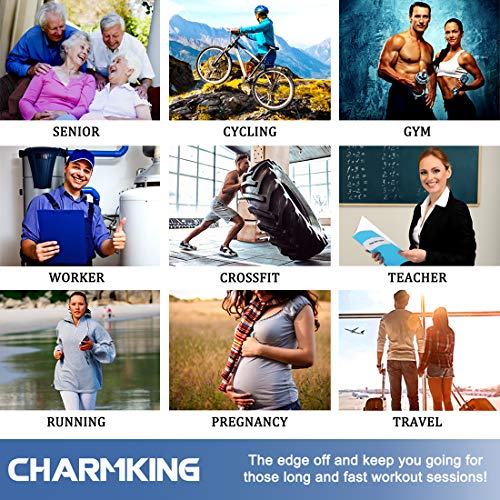 CHARMKING Compression Socks for Women & Men Circulation (3 Pairs) 15-20 mmHg is Best Athletic for Running, Flight Travel, Support, Cycling, Pregnant - Boost Performance, Durability (S/M, Multi 69)