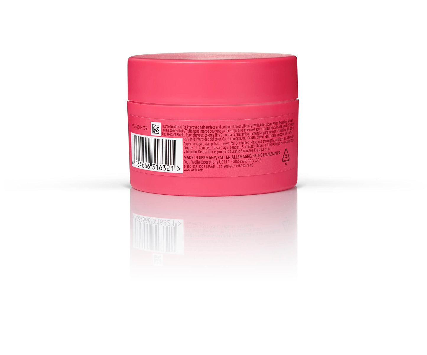 Wella Professionals Invigo Brilliance Hair Mask for Fine/Normal Colored Hair| Conditioning Treatment| Color Vibrancy Mask| 16.9 Fl Oz