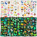 Habett Luminous Temporary Tattoos Set for Kids - 200+ Fun Designs