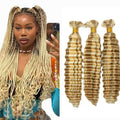 P27/613 Honey Blonde Braiding Hair 3 Bundles 12 Inch