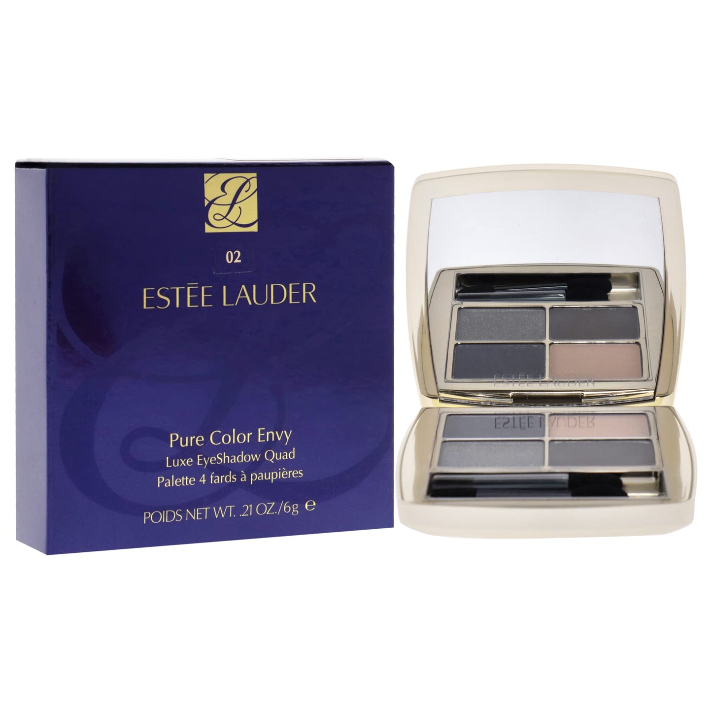 Estee Lauder Pure Color Envy Luxe Eyeshadow Quad - 02 Indigo Night Eye Shadow Women 0.28 oz