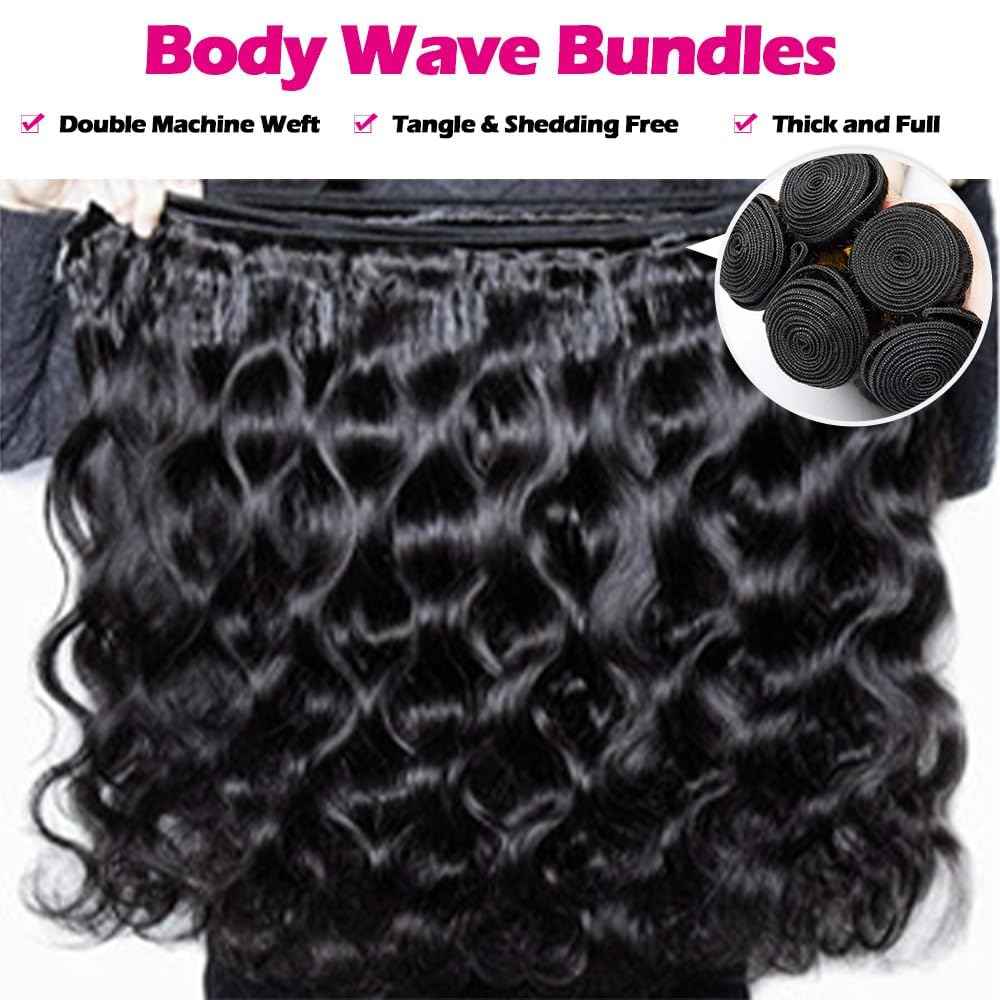 12A Human Hair Bundles 22 Inch Brazilian Body Wave Single Bundles 100% Brazilian Unprocessed Virgin Human Hair 1 Weave Bundle