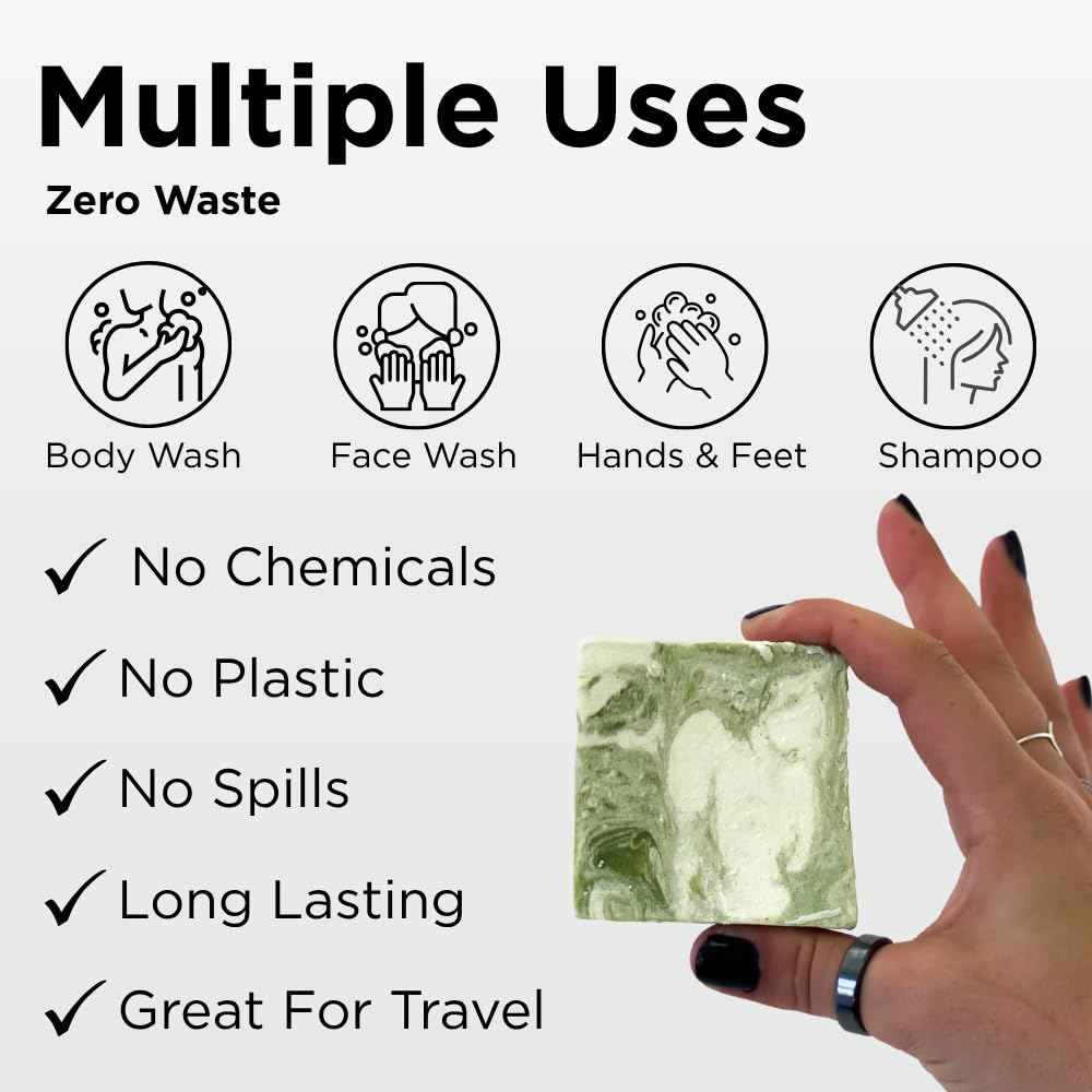 Sumbody USA Made Handmade Soap Bar (6pk) Heavenly Hydration Dry, Sensitive Skin, Moisturizing Soap For Face, Hands, Body Self Care Gift Set Men & Women - Goat Milk Citrus Vanilla Coconut Variety Pack