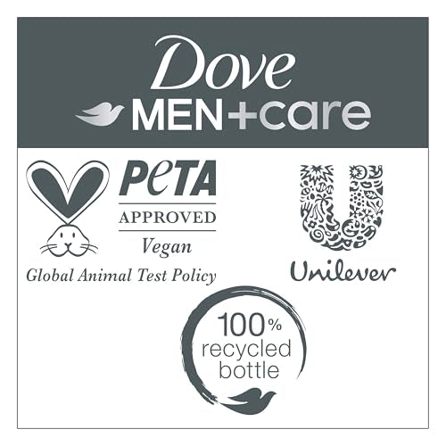 DOVE MEN + CARE Shampoo 1 count Fresh + Clean for Hair Refreshing & Strengthening, with Menthol, 28 fl oz (Pack of 2)