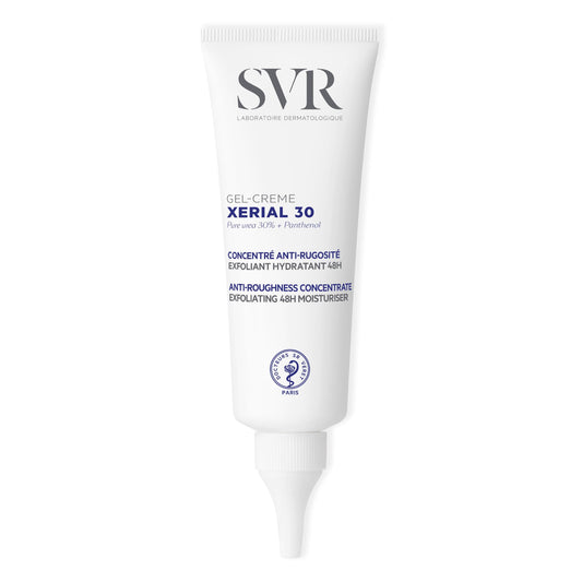 SVR Xerial 30 Concentrated Body Gel Cream. Powerful 48hr. Moisturizer & Exfoliating Cream for Dry, Rough, Bumpy Skin. Reduces Ingrown Hairs & Leaves the Skin Soft & Smooth, 2.5 fl.oz.