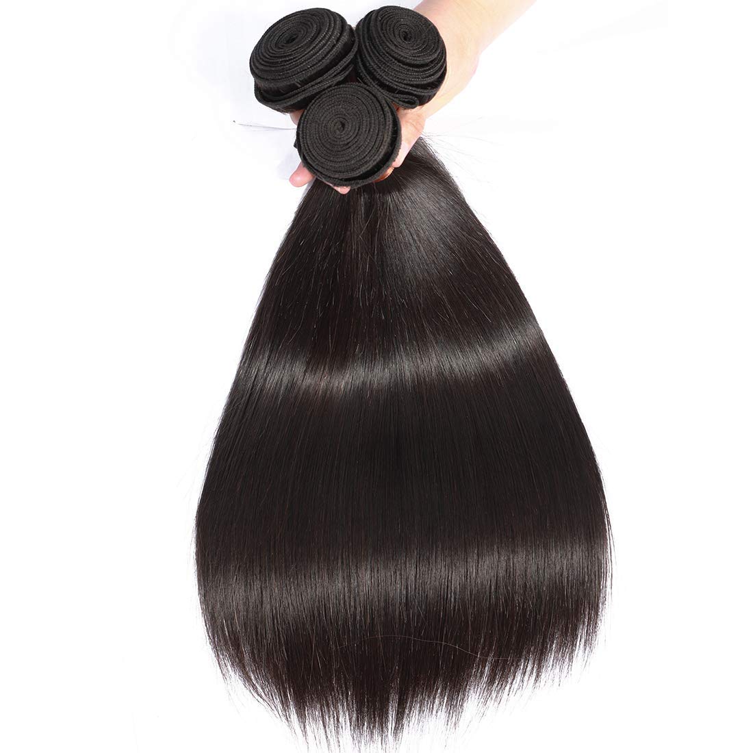 ANGIE QUEEN Virgin Brazilian Hair Straight Hair One bundle 100% Real Human Hair Unprocessed Hair Weave Mix Length 20inch 1pc/lot 100G/Bundle Can be Dyed and Bleached