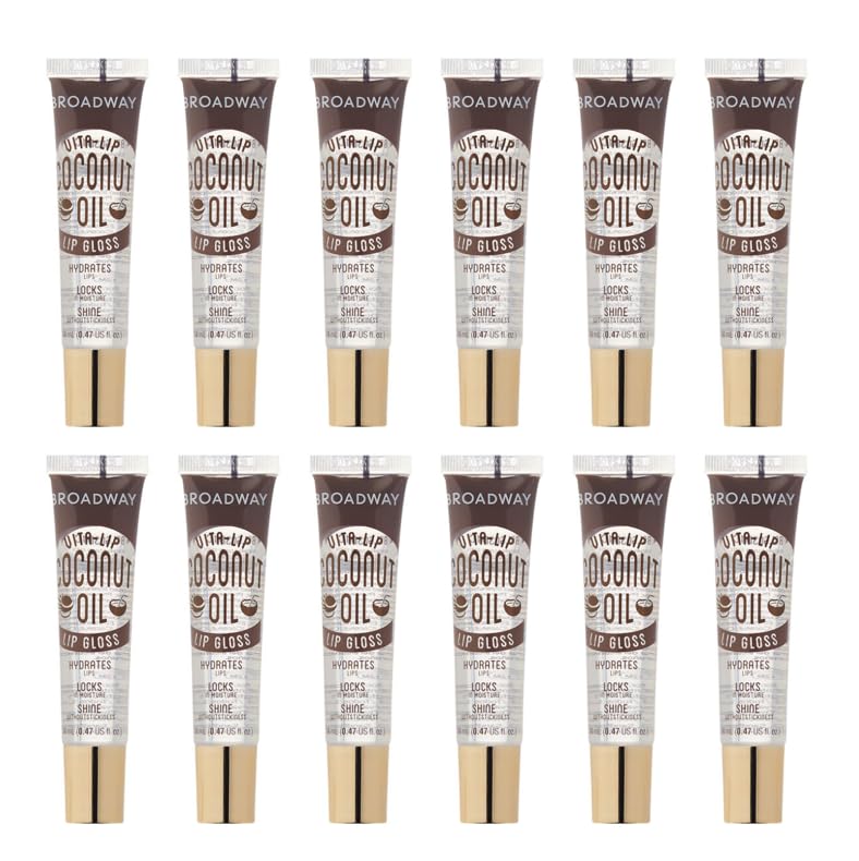 Ruby Kisses Broadway Vita-Lip Clear Gloss 12 Pack