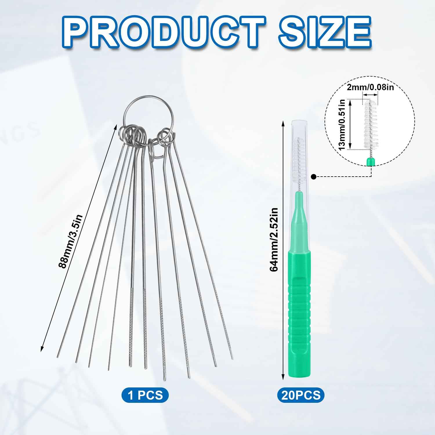 30pcs Shower Head Cleaner Tools, Shower Head Cleaning Brushes Multi-Sized Shower Head Cleaner Picks for Small Hole Anti-Clogging Cleaning Brush for Gap Nozzle Slot (Green)