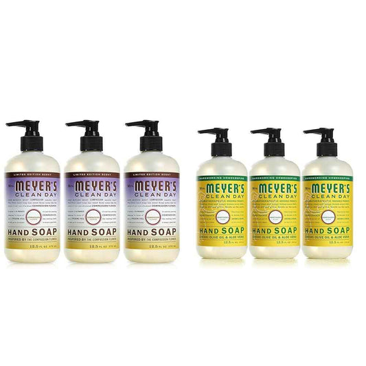 MRS. MEYER'S CLEAN DAY Hand Soap, Made with Essential Oils, Biodegradable Formula & Liquid Hand Soap, Made with Essential Oils, Biodegradable Formula