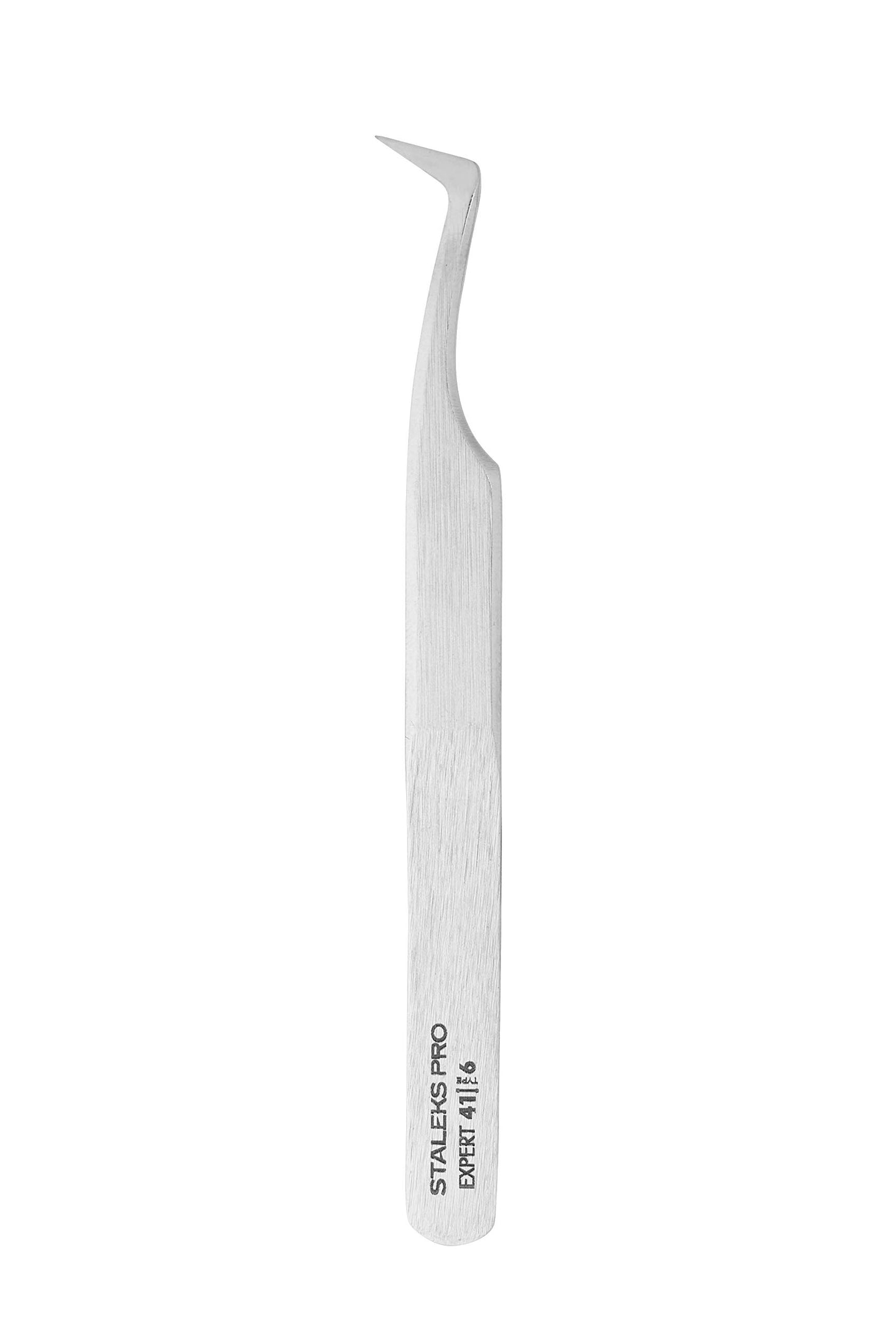 Professional eyelash tweezers EXPERT 41 TYPE 6 (curved tweezers for volume extension,75′) TE-41/6