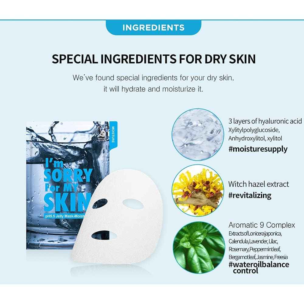 I'M SORRY FOR MY SKIN Ph5.5 Mask Moisture