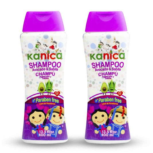 KANICA Avocado & Aloe Vera Shampoo - Paraben-Free Hair Shampoo - Cruelty-Free Gentle Shampoo Hair Care for Deep Clean & Detangle - Natural Ingredients for Hydrated, Shiny Hair - 13.5 fl oz x 2