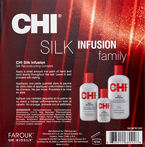 CHI Silk Infusion Leave-In Hair Treatment, 3-Pack 20 Fl Oz