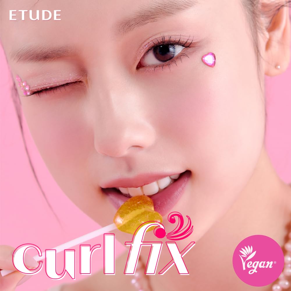 ETUDE (1+1) Curl Fix Mascara Set #Grey Brown (23AD) | A curl fix mascara that keeps fine eyelashes powerfully curled up for 24 hours by ETUDE's own Curl 24H Technology