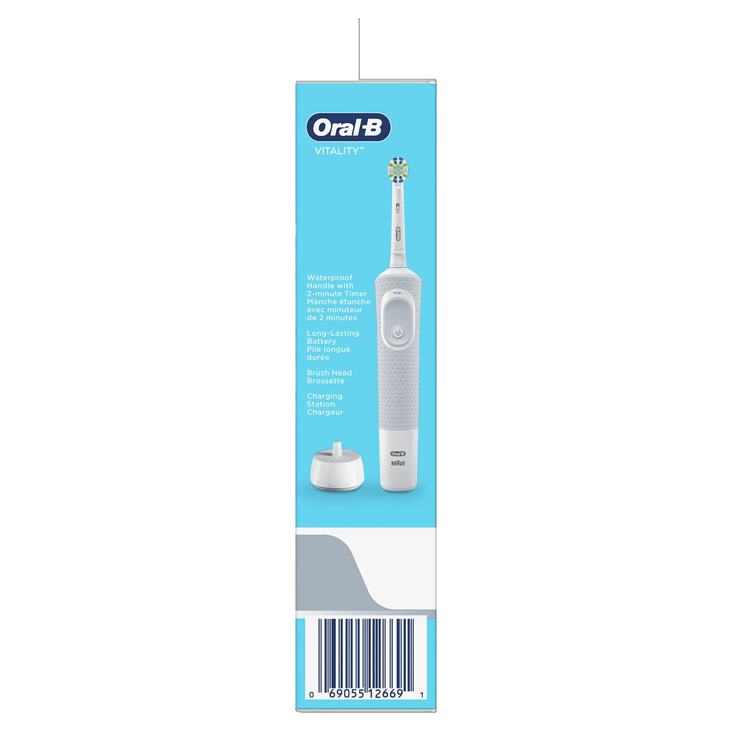 Oral-B Vitality FlossAction Electric Rechargeable Toothbrush powered by Braun, 1 Count