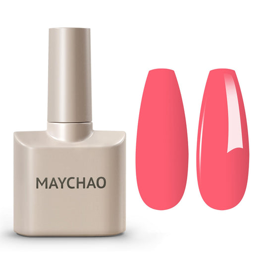 MAYCHAO 15ML Pink Gel Nail Polish 1Pc Pink Lemonade Gel Polish Soak Off UV LED Nail Polish Nail Art Starter Manicure Salon DIY at Home, 0.5 OZ