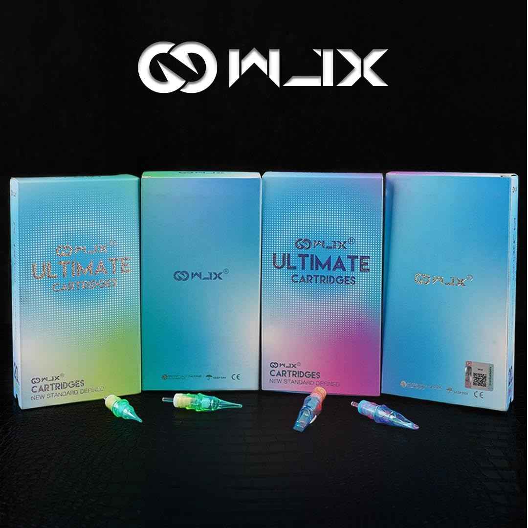 Wjx Ultimate Tattoo Needles Cartridge 1211M (20Pcs/Box) Premium Magnum Cartridges Needle Fast Shading Smooth Blending for Tattoo Artists