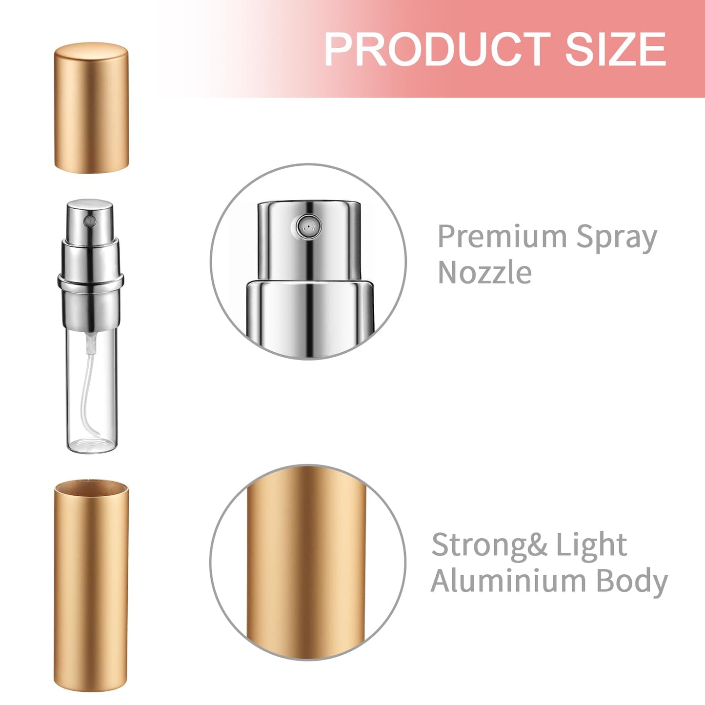 Tessco for you 21 Pcs Atomizer Perfume Bottles 10 ml Mini Atomizer Sprayer for Perfume Bulk Refillable with Pump for Travel Outgoing (Multi Color)