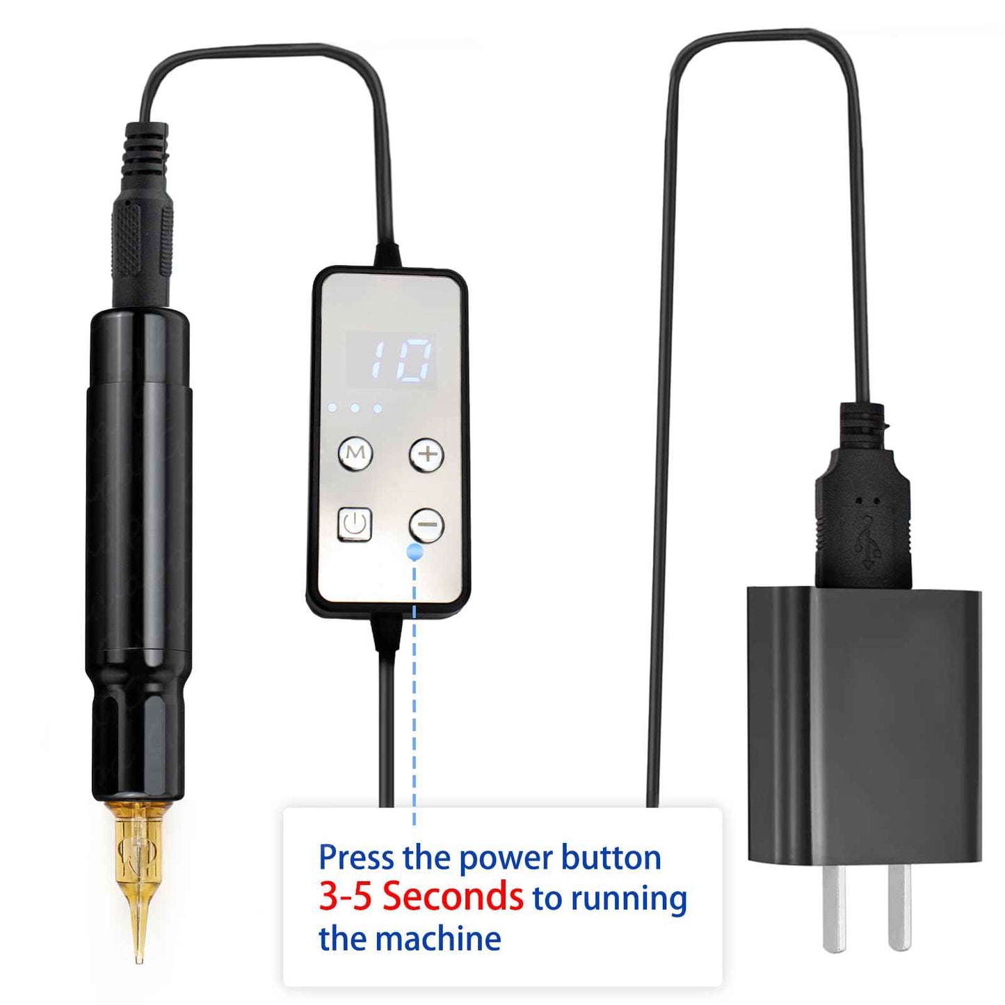 Scalp Micropigmentation Machine Kit – Professional SMP Hair Tattoo Machine with Adjustable Needles for Hairline Restoration