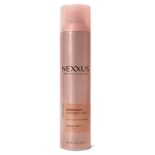 Nexxus Smooth & Full Blow Dry Balm Weightless Style Frizz Control, Volume & Heat Protect Styling Cream 6 oz & Maximum Hold Finishing Hair Spray for Control