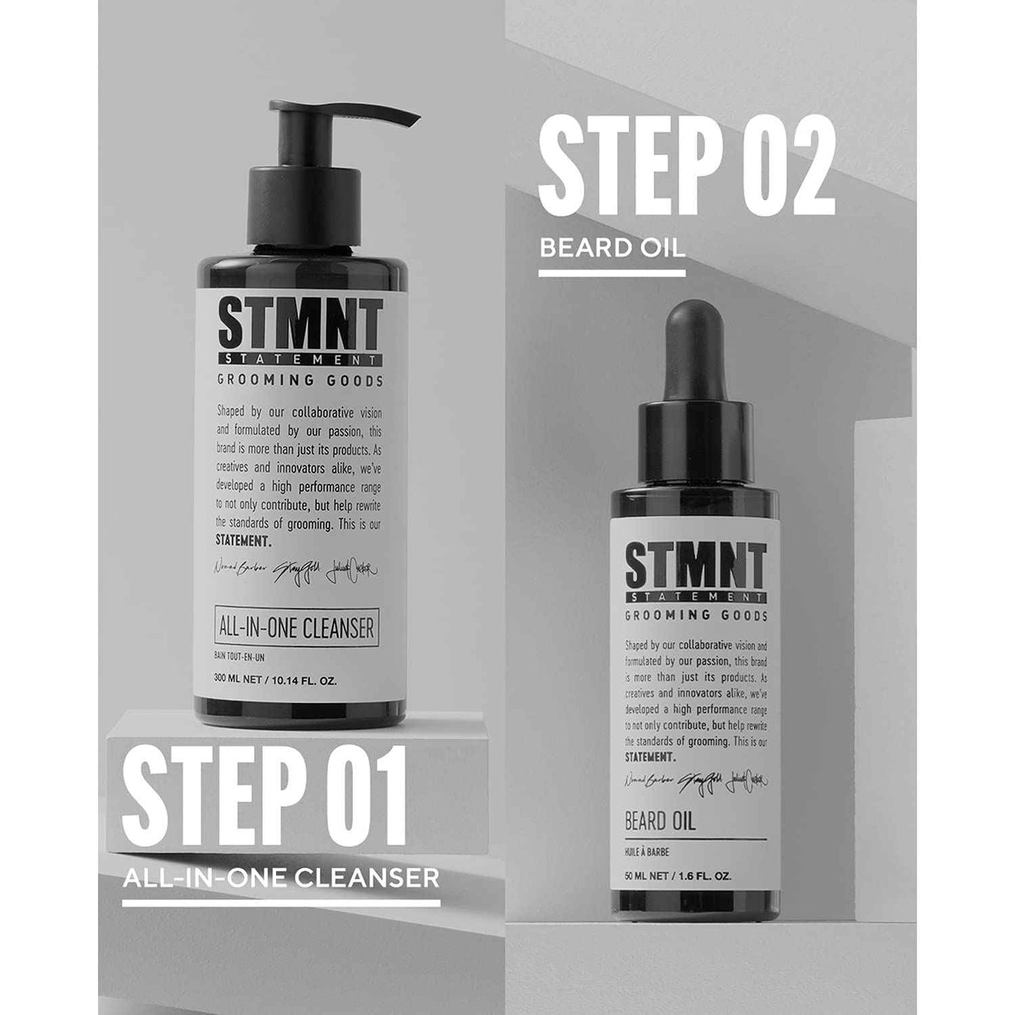 STMNT Grooming Goods Beard Oil, 1.6 oz | Silicone Free| Moisturizing Formula with Natural Oils