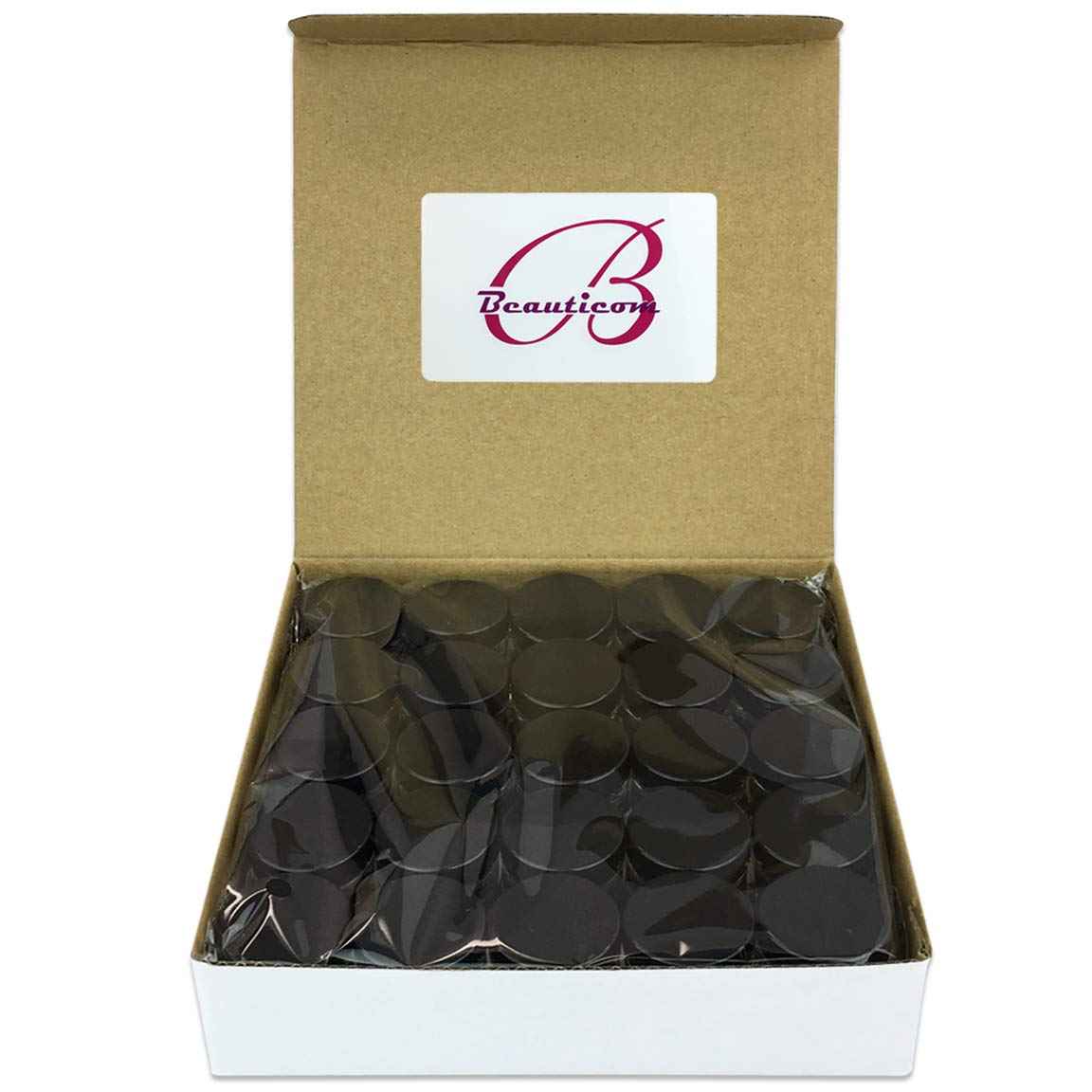 Beauticom 3G/3ML Round Clear Jars with Black Lids for Cosmetics, Medication, Lab and Field Research Samples, Beauty and Health Aids - BPA Free (Quantity: 200pcs)