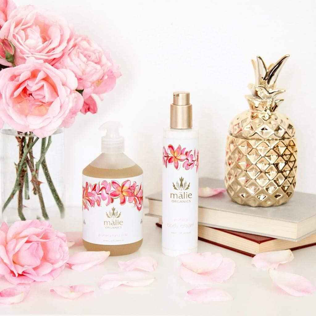 Malie Organics Plumeria Body Cream for All Skin Types, 0.625 lb