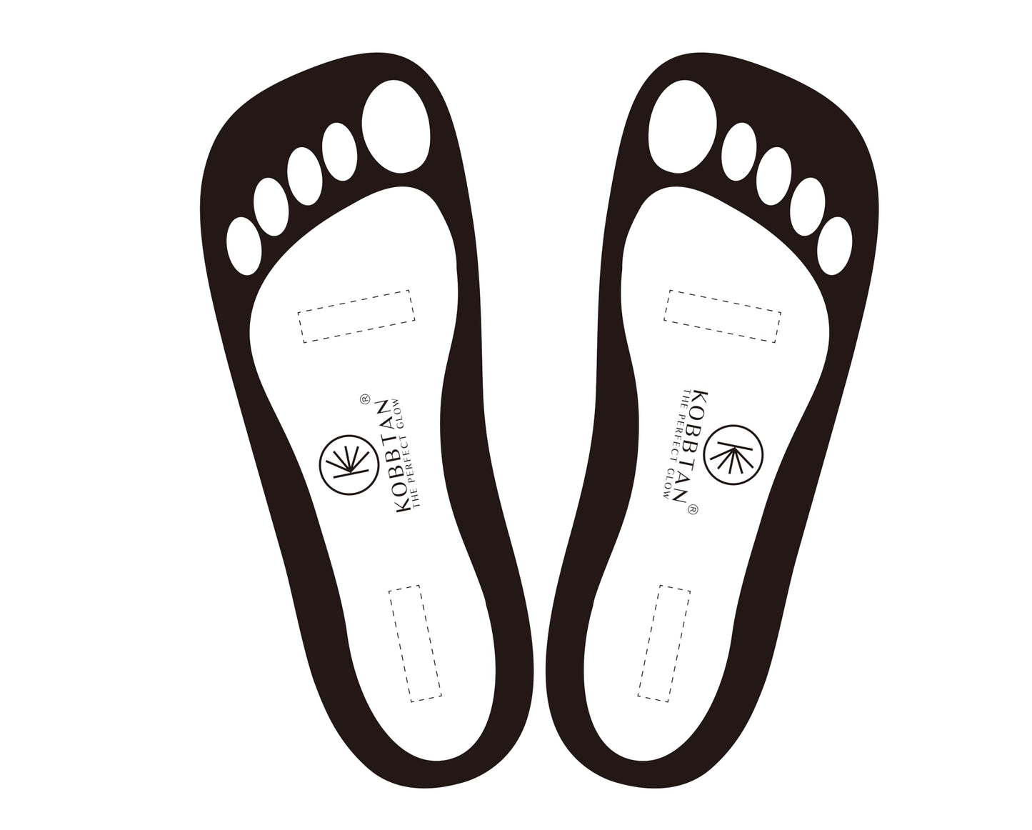 KobbTan 120Pairs Spray Tan Feet Pads Disposable & Economic for Spray tanning,Use in Tanning booth,Sunless Tanning at Home or Beauty Salon-Non Slip-Comfortable-Hygienic-Ultra Bronzing (Black)