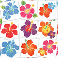 Kathfly 180 Pcs Hibiscus Temporary Tattoos Glitter Flower Stickers