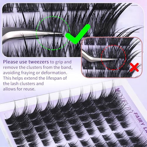 EYDEVRO Wispy Fox Eye Lash Clusters K - Left/Right for Sexy Cat Eye Look