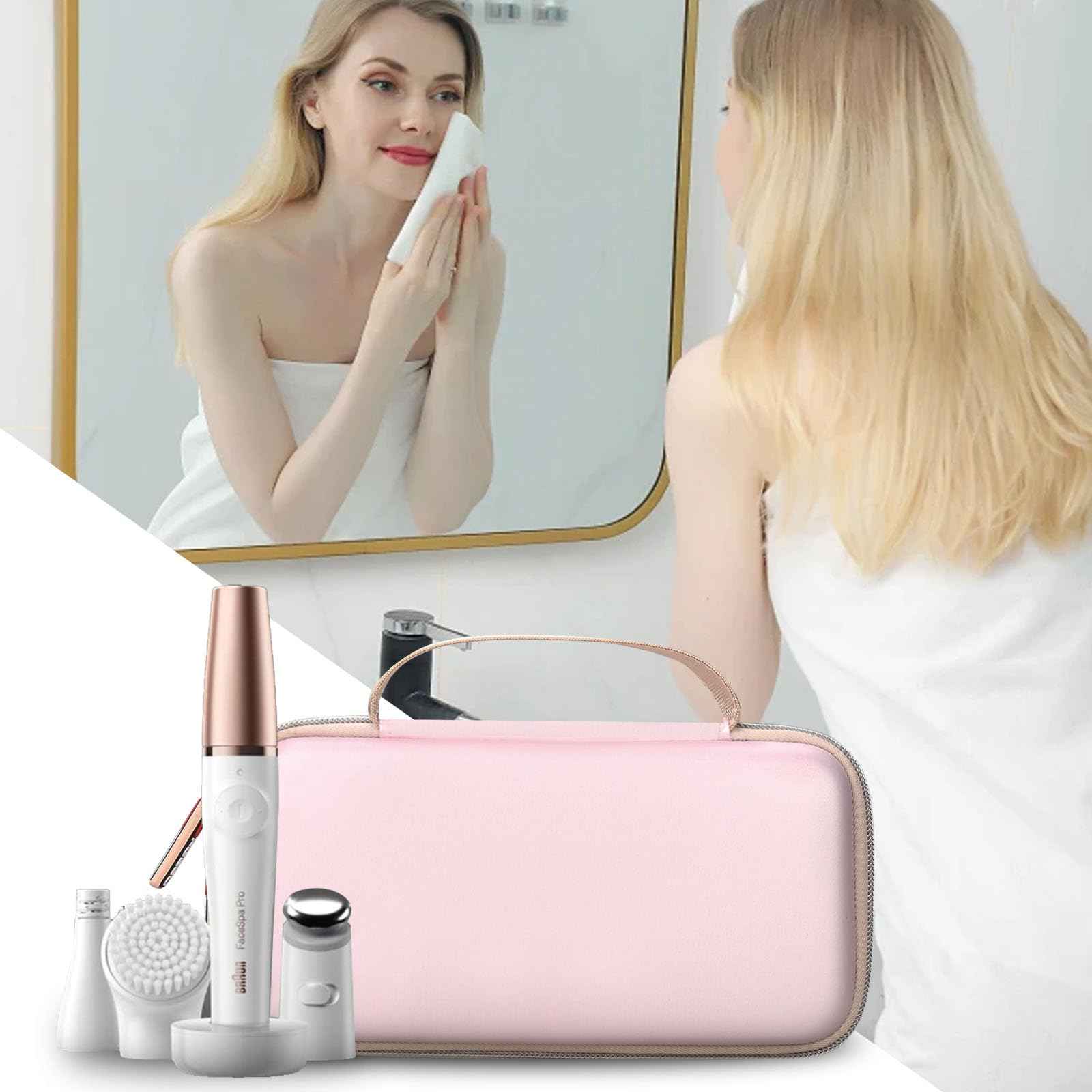 FBLFOBELI Hard Case Compatible with Braun Face Epilator Facespa Pro 910/911/SE921 Facial Hair Removal