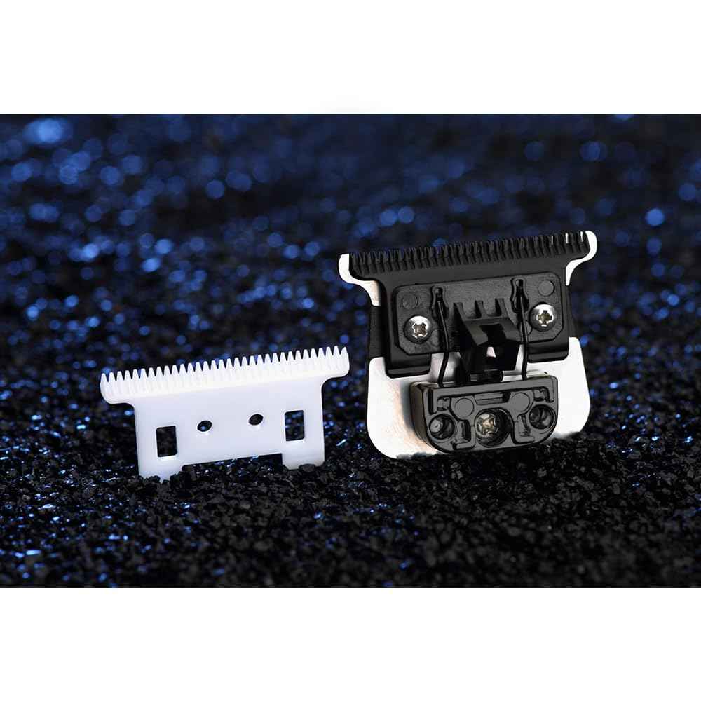 2 PCS FX Trimmer Blade with Ceramic Blades Compatible with BaBylissPRO FX787 & FX726 Trimmer,FX707Z Replacement Blades for BaByliss PRO Barberology Trimmer Blade