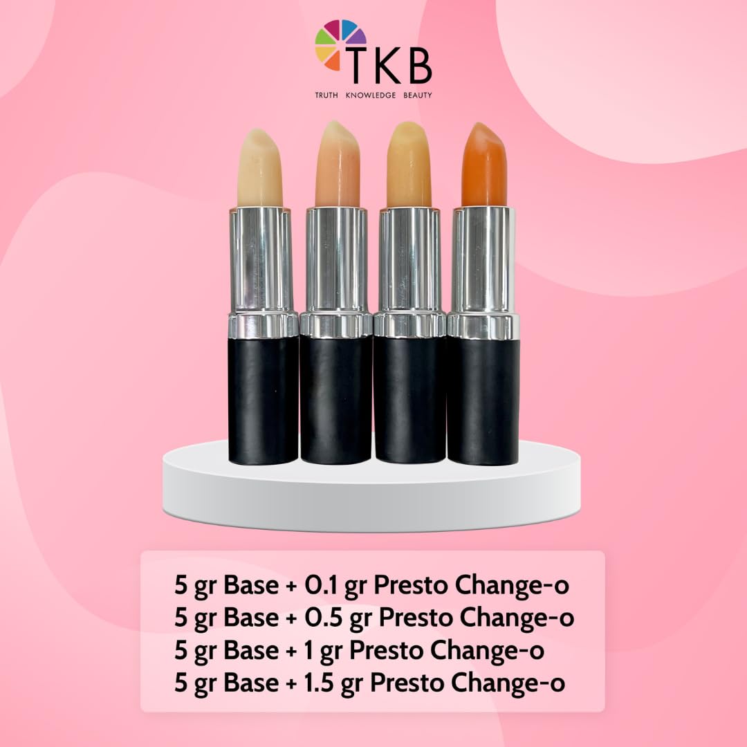 TKB Lip Liquid - Presto Change-o Magic Color| Color Additive, Unique Lip Color, Lip Transformation| Vegan, Gluten & Cruelty Free| Made in USA (64floz (1.9L))