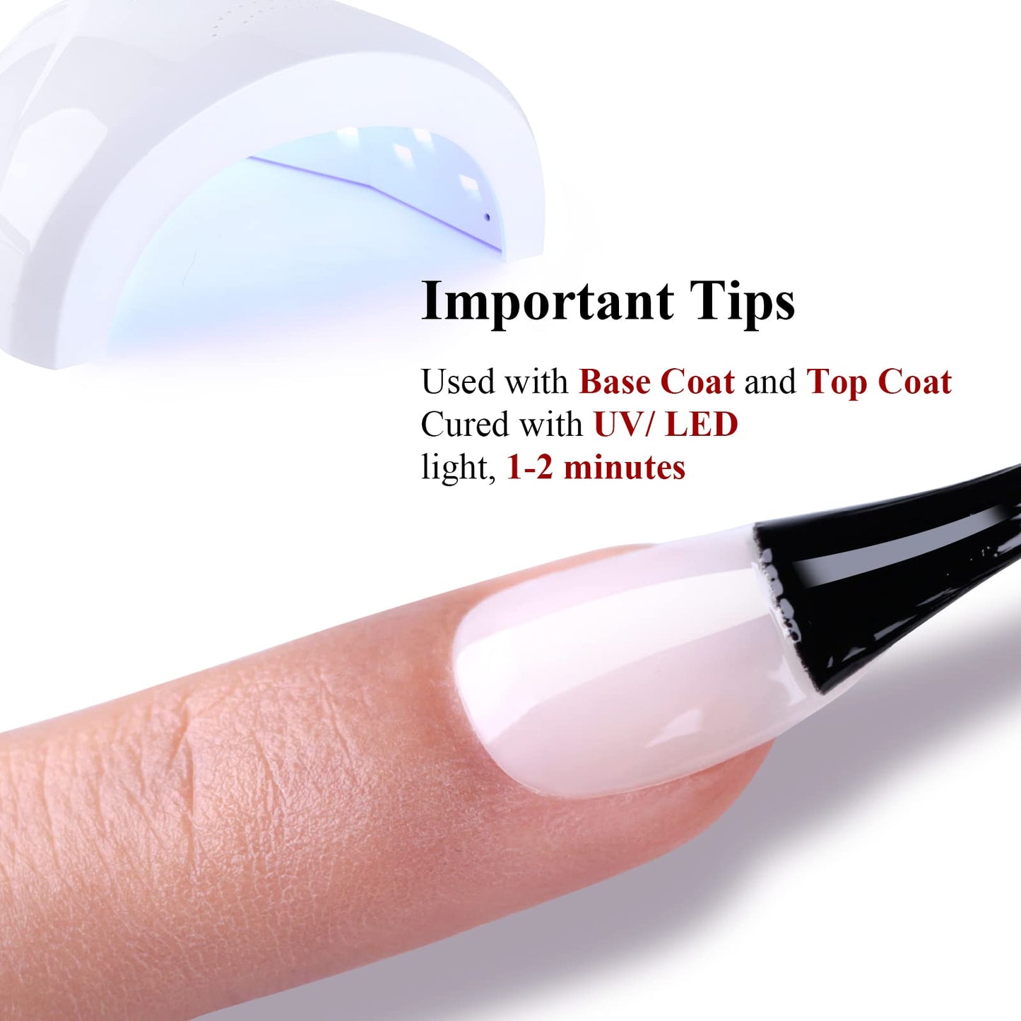 Ozzeal Jelly Gel Nail Polish, Milky White Jelly Neutral Nude Gel Polish Translucent Sheer Spring Summer Nail Polish Gel Soak off UV LED Light for Nail Art DIY Manicure 0.5 Fl Oz