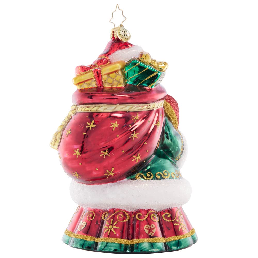 Christopher Radko Hand-Crafted European Glass Christmas Decorative Ornament, Heart of Holiday Giving