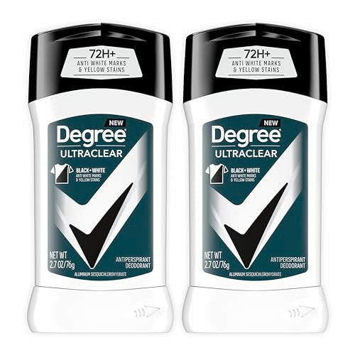 Degree Men UltraClear Black+White Antiperspirant, 72-Hour Protection, 2-Pack
