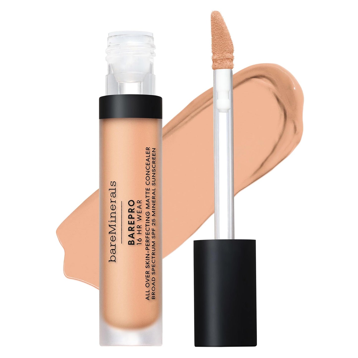 bareMinerals BAREPRO 16HR All Over Skin-Perfecting Natural Matte Concealer Mineral SPF 25 with Niacinamide, Conceals Dark Spots, Blemishes + Dark Circles Under Eyes, Safe for Sensitive Skin, Vegan