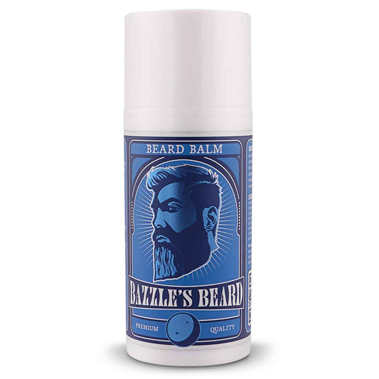 Bazzle's Beard Balm – Gentle Hold & Soft Texture Beard Growth Kit for Men Infused with Shea, Jojoba & Biotin for Healthy Hair Growth & Hydration, Ideal Mustache Care Product for Nourishing Facial Hair