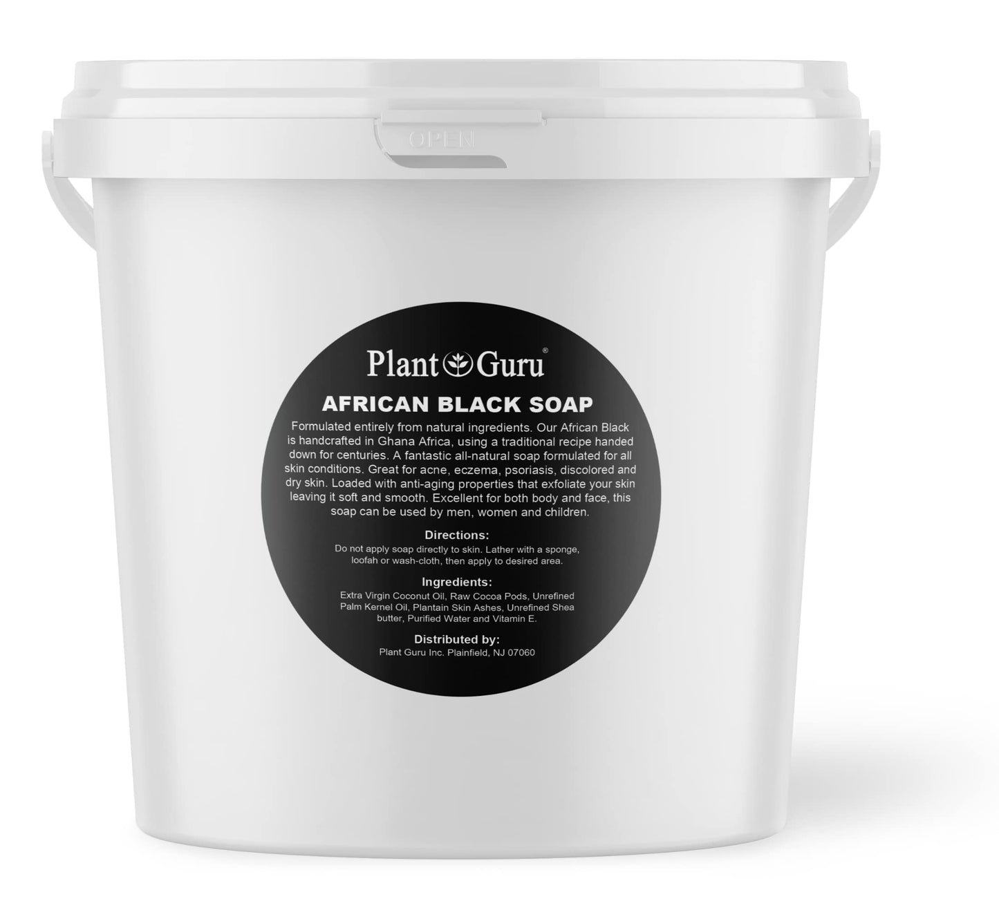 African Black Soap Paste 8 lbs. Bulk Wholesale - 100% Raw Pure Natural From Ghana. Acne Treatment, Aids Against Eczema & Psoriasis, Dry Skin, Scars and Dark Spots. Great For Pimples, Blackhead.