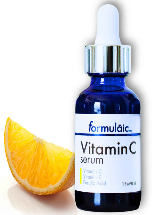 Formulaic Vitamin C Face Serum with Vitamin E & Ferulic Acid, Skin Brightening Serum, Revitalizes Skin and Evens Skintone, Fragrance Free, 1 Fl Oz