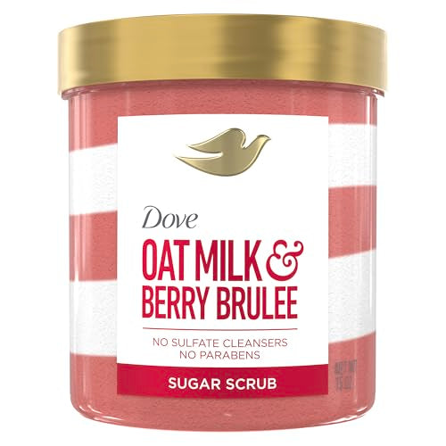 Dove Sugar Body Scrub Oat Milk & Berry Brulée 15 oz