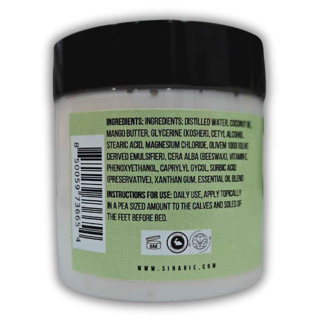 Sweet Dreams Magnesium Emulsified Body Butter, 4 oz., 1 Count | Mango Butter | Premium Magnesium Oil | Natural Ingredients | Magnesium Lotion | Eucalyptus + Peppermint