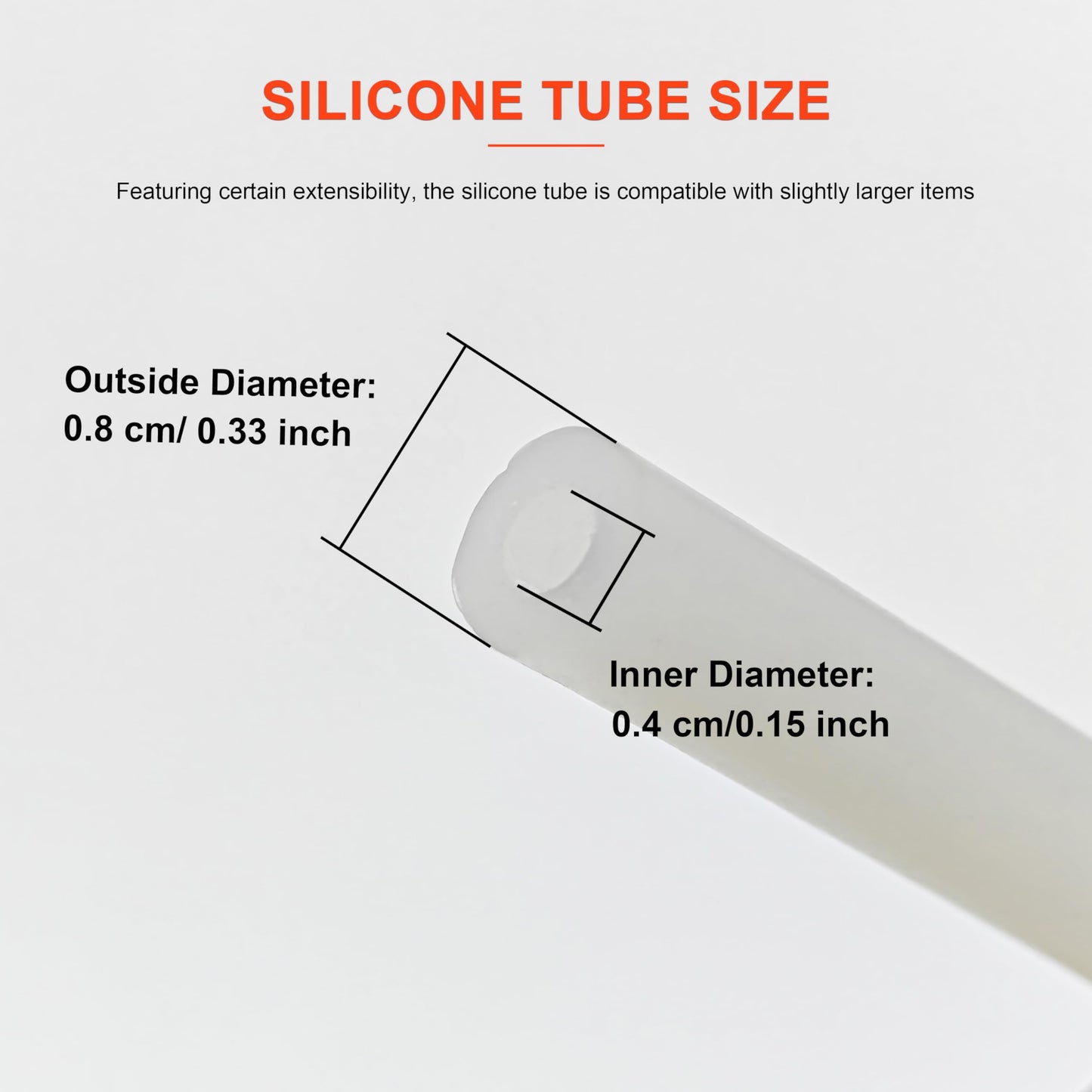 39" Silicone Tube With Paper Filter Tube Set Spare Parts For Vacuum Equipment Diamond Microdermabrasion Beauty Machine Elitzia ETFT957 (Filter With Tube)