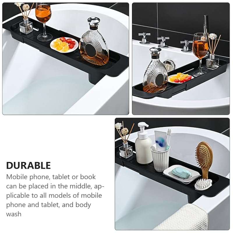 Telescopic Bathtub Tray with Anti-Slip Design - Expandable to 22.44in