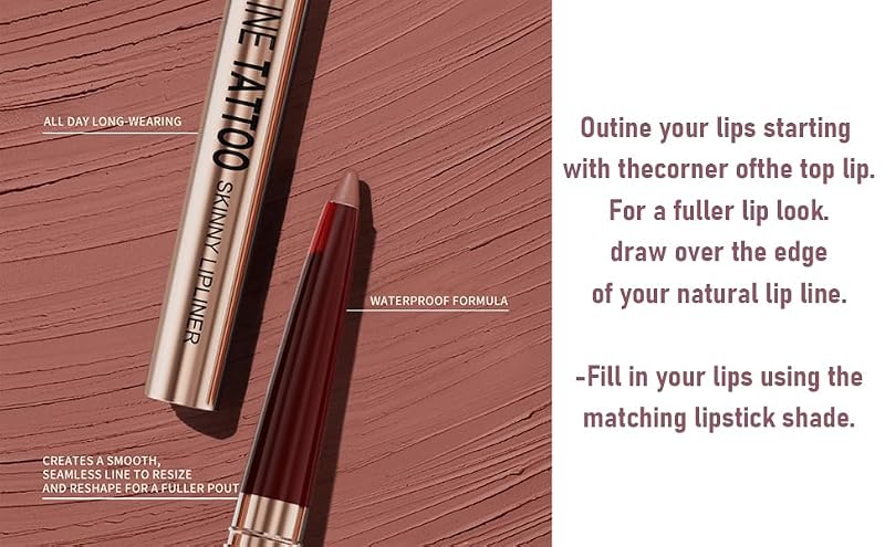 PHOFAY 8-Color Matte Velvet Lip Liner Set
