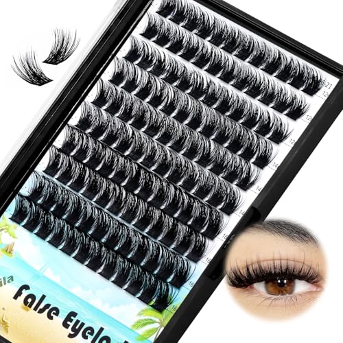 Mixed Cluster Eyelashes 10-18mm D Curl 0.07mm